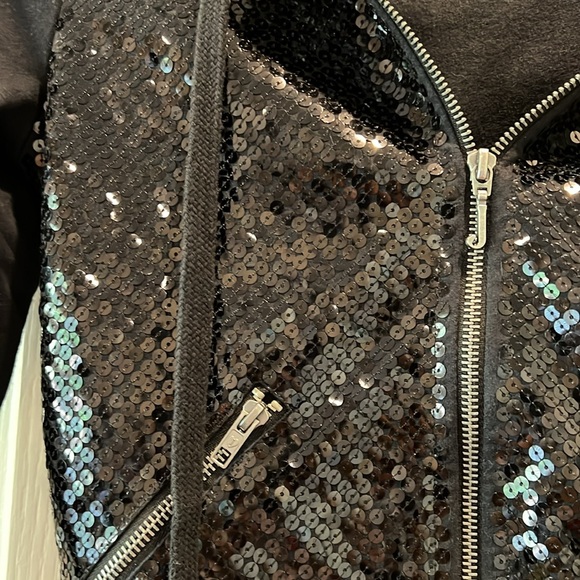 juicy couture black sequined hoodie - Picture 2 of 9